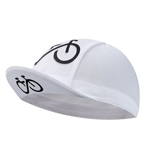 Gorra de Ciclismo Blanca para Hombre y Mujer, Gorro de Bicicleta...