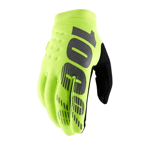 Brisker 100% Glove Fluo Yellow LG