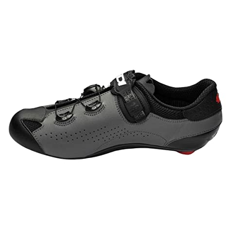 Sidi Zapatillas Genius 10 Mega, Unisex Adulto, Negro/Gris, 45 EU