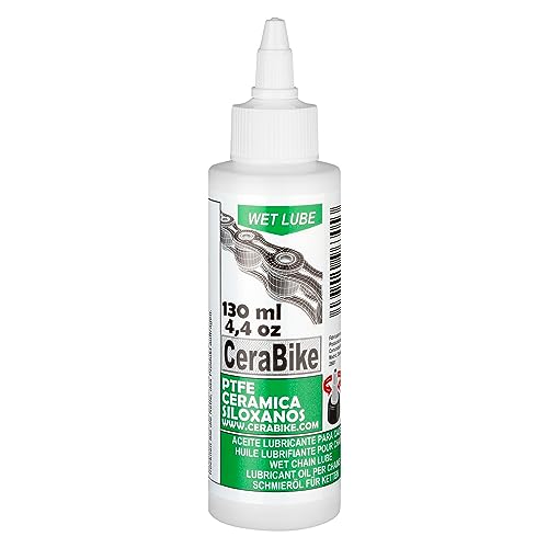 CeraBike WETLUBE. LUBRICANTE HÚMEDO para Cadena. Aceite con PTFE...