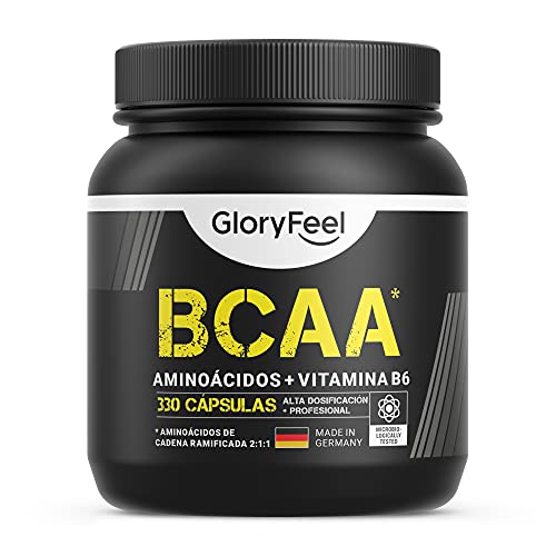 BCAA 330 Cápsulas - 9.910mg de BCAA por dosis diaria -...