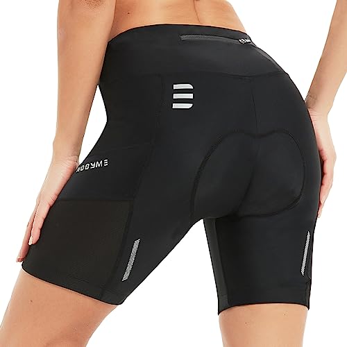 NOOYME Pantalones de Ciclismo para Mujer, Acolchados, 4D, Secado...