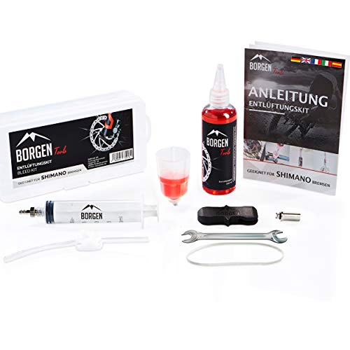 Borgen Kits de purga para frenos apto para Shimano discos...