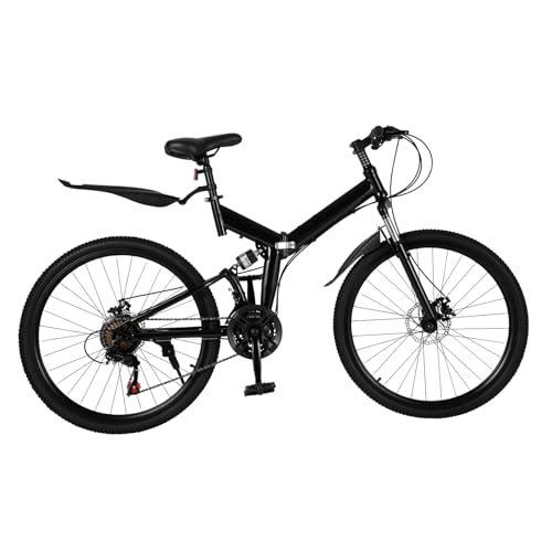 Xingfx Bicicleta plegable de 26 pulgadas para hombre y mujer, 21...