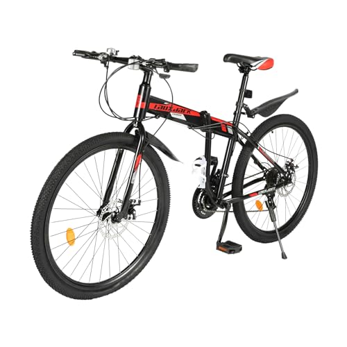 chennnls Bicicleta plegable de 26 pulgadas, bicicleta plegable de...