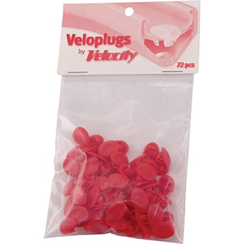 Velocity Veloplugs for 8mm Holes, Bag of 72 Red