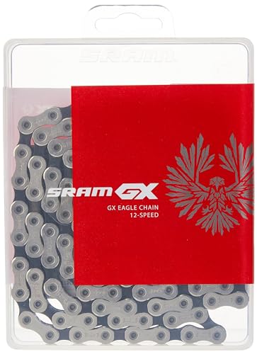 SRAM SRM Cadena GX Eagle Silver 12V, Unisex Adulto, Plata, 12...