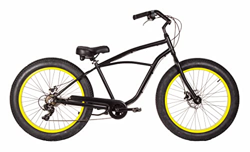 FK Cycling Bicicleta Chopper Crucero Ruedas Fat Bike 26' x 4.0...