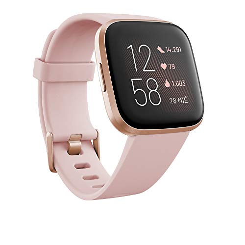 Fitbit Versa 2, Smartwatch con control por voz, puntuación del...