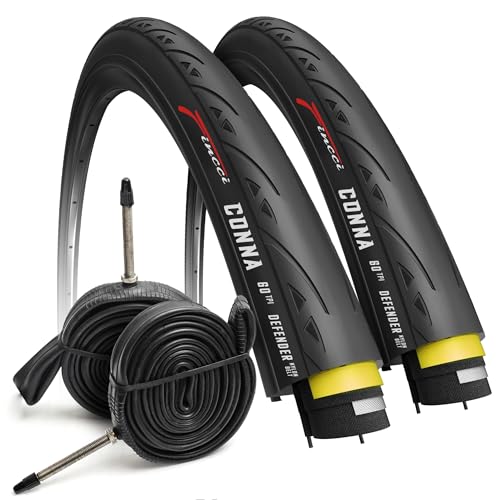 Fincci Cubiertas Bicicleta Carretera 700x23c - Gomas 700c y 1mm...