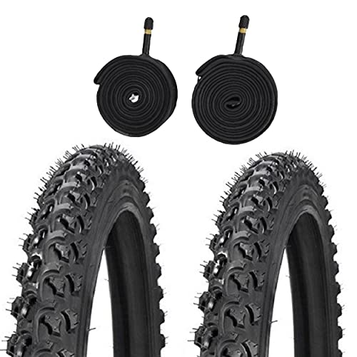 Cubierta MTB 26X1.95 Negro Kenda + 2 cámaras de Aire de 26' con...