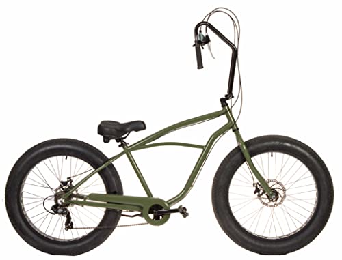 Bicicleta Chopper Crucero Ruedas Fat Bike 26' x 4.0 Cambio de...