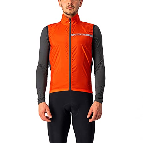 CASTELLI Chaleco elástico Squadra Deportivo, Hombre, Fiery...