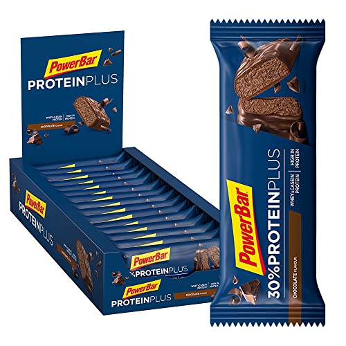 PowerBar Protein Plus 30% Chocolate 15x55g - Barra de alta...