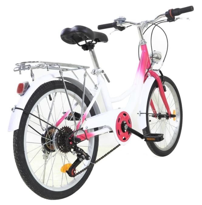 ROGONPDK Bicicleta para niños de 20 pulgadas, 6 velocidades,...