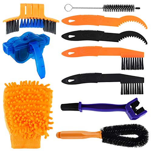 Peaken Kit de Cepillo de Limpieza de Bicicletas,10pcs...