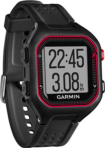 Garmin Forerunner 25 - Reloj Deportivo, Color Negro y Rojo, Talla...