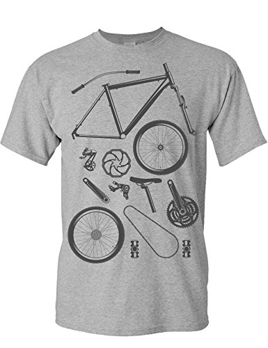 Camiseta de Bicileta: Piezas de Bici - Regalo para Ciclistas -...