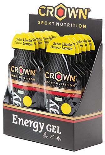 Crown Sport Nutrition Gel Energético – Limón sin Cafeína -...