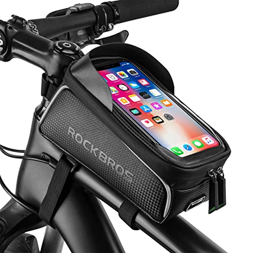 ROCKBROS Bolsa Móvil de Bicicleta Impermeable, Porta Móvil para...