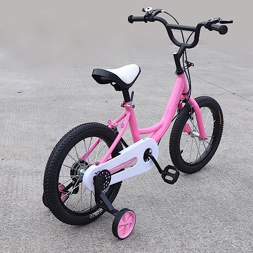 Fetcoi Bicicleta infantil de 16 pulgadas con ruedines de apoyo...