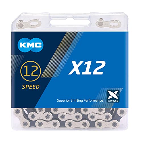 KMC Cadena para bicicleta X12 plateada/negro, 12 velocidades,...