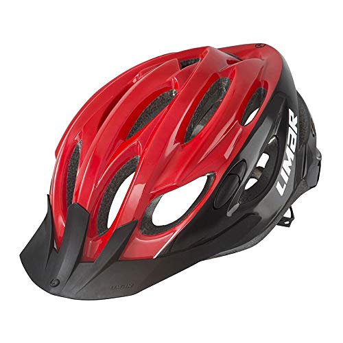 LIMAR Scrambler Casco, Adultos Unisex, Rot/Schwarz, M (52-57cm)