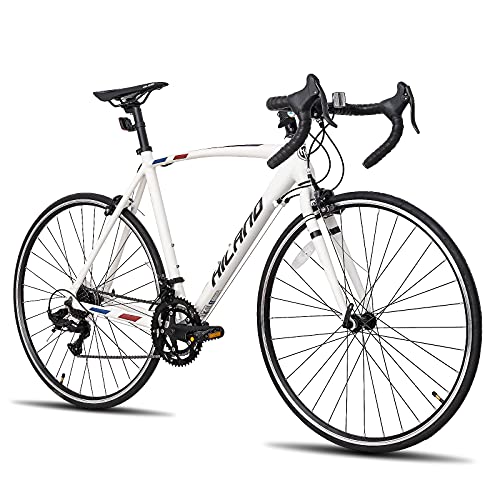 Hiland Bicicleta de Carreras 700c Racing Bike City con 14...