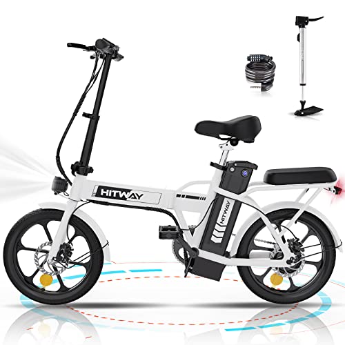 HITWAY Bicicleta eléctrica Ebike Bicicletas urbanas Plegables,...