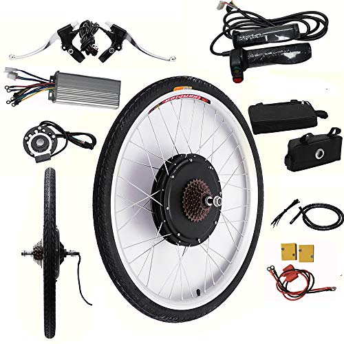 OUKANING 48V 1000W 26' E-Bike arrière moyeu Roue Moteur...