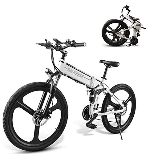 SAMEBIKE Bicicleta eléctrica para adultos de 26 pulgadas,...