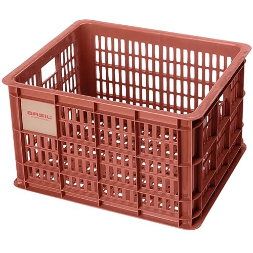 Basil Crate Caja para Bicicleta, Unisex Adulto, Rojo,...