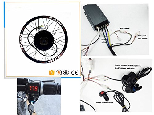 Nbpower 48 V 88 V 66 cm 72 5000 W kit de conversion E-Bike,...