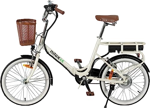 Nilox, E-Bike J1 Plus, Bicicleta eléctrica gris plegable con...