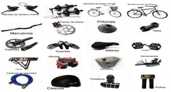 repuestos y accesorios de bicicletas