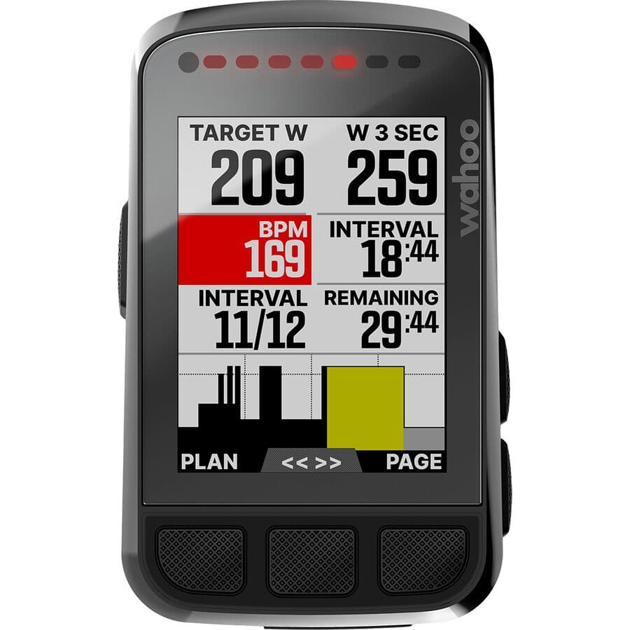 Wahoo Elemnt Bolt V2 ciclocomputador compacto ideal para ciclistas principiantes, con pantalla clara y botones intuitivos