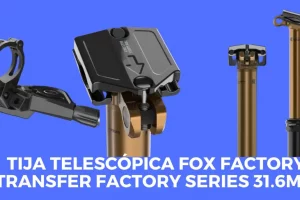 Así es la tija telescópica fox factory transfer factory series 31.6mm cableado