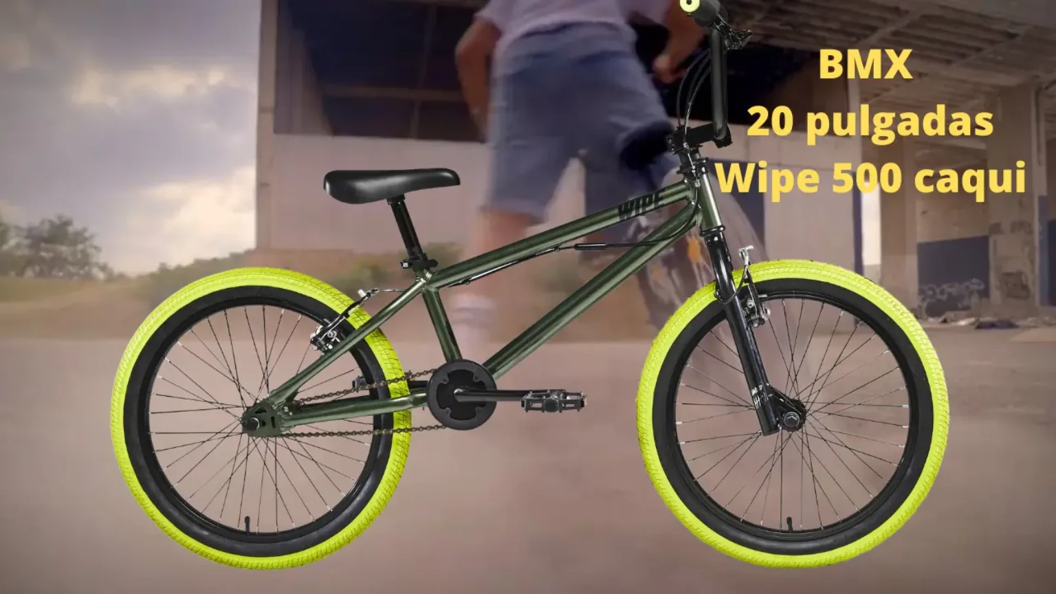 BMX 20 pulgadas Wipe 500 caqui