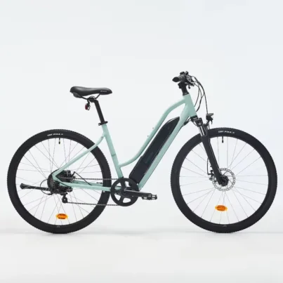 bicicleta eléctrica trekking decathlon