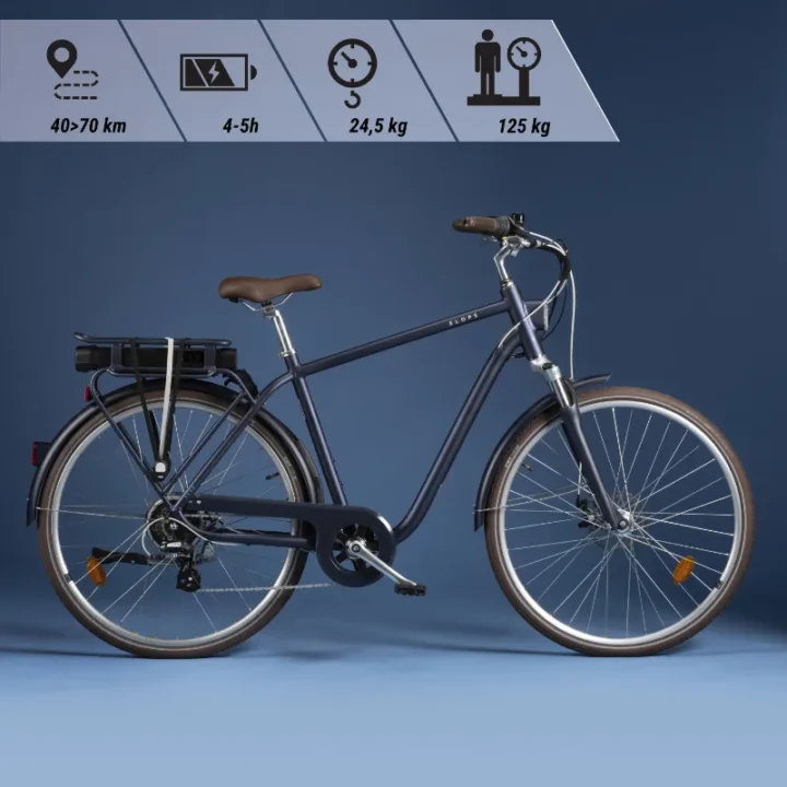 Bicicleta eléctrica urbana Ebike cuadro alto Elops 900