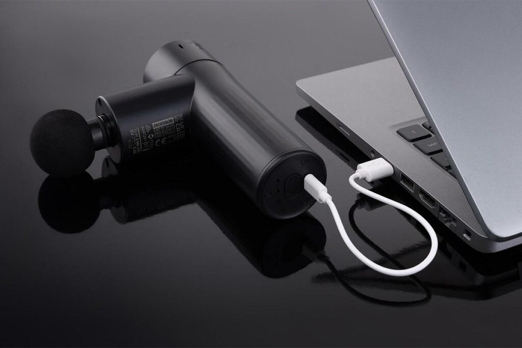 decathlon pistola masaje mini