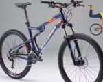 Quién fabrica los cuadros Rockrider 7 Bicicleta de montaña 27,5" doble suspensión Rockrider ST 540 S azul naranja