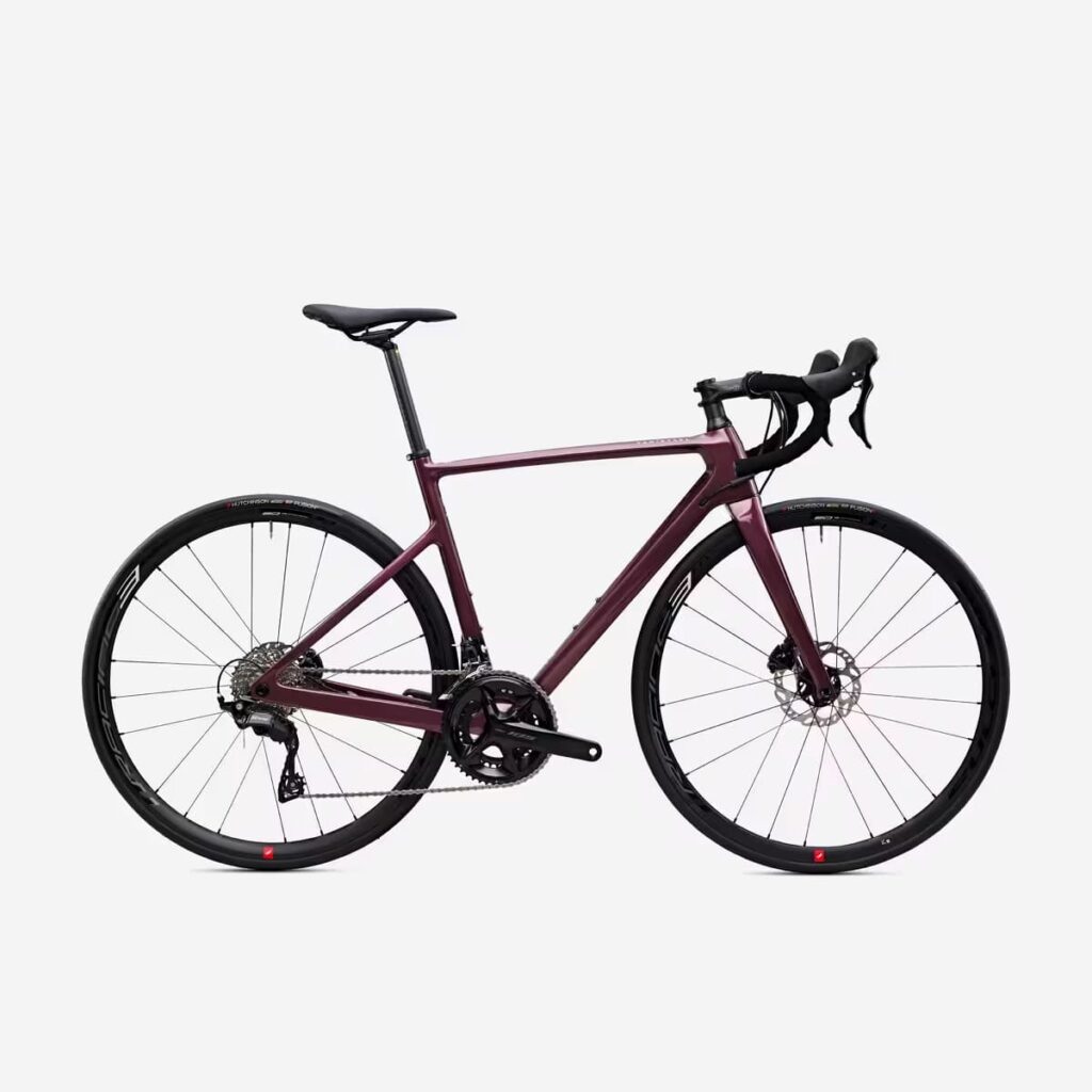 Van Rysel EDR CF Mujer Burdeos Shimano 105 12V: ¿Una buena opción para la ciclista exigente? Van Rysel EDR CF Mujer Burdeos Shimano 105 12 Velocidades