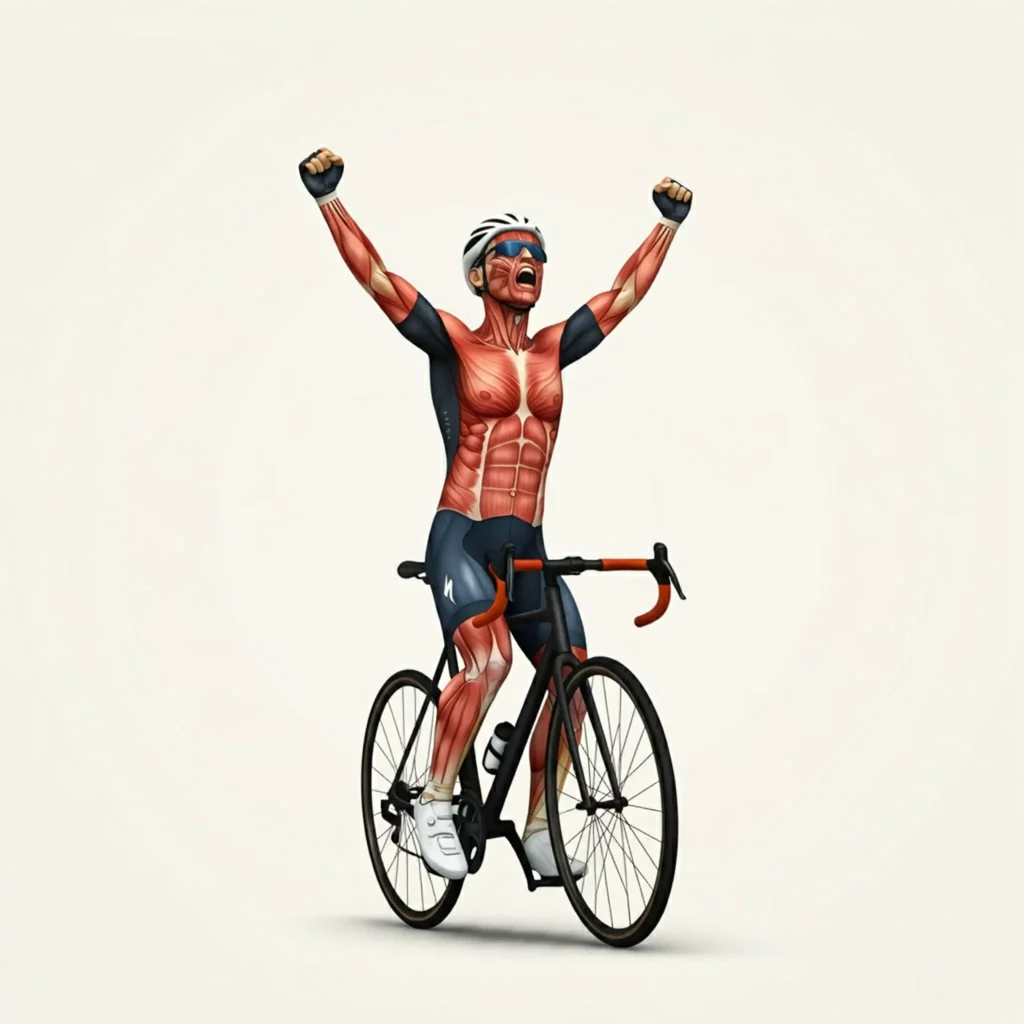 Descubre en qué parte del abdomen trabaja al montar en bicicleta ciclista