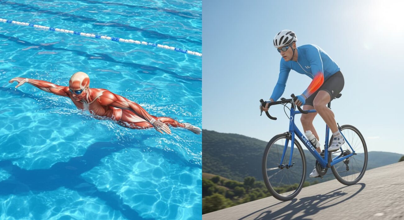 Ciclismo vs Natación