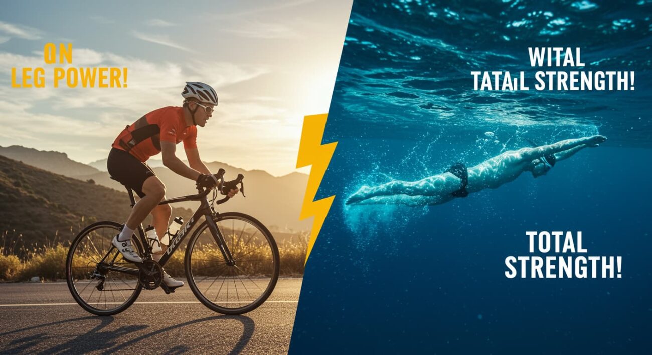 Ciclismo vs Natación