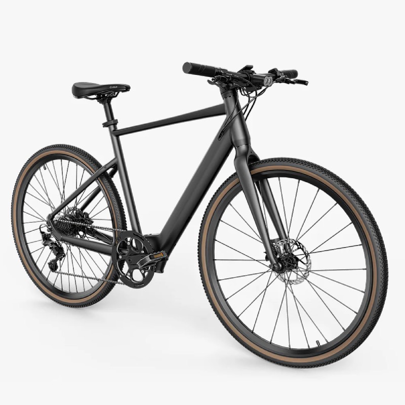 Bicicleta eléctrica urbana económica en entorno urbano español
