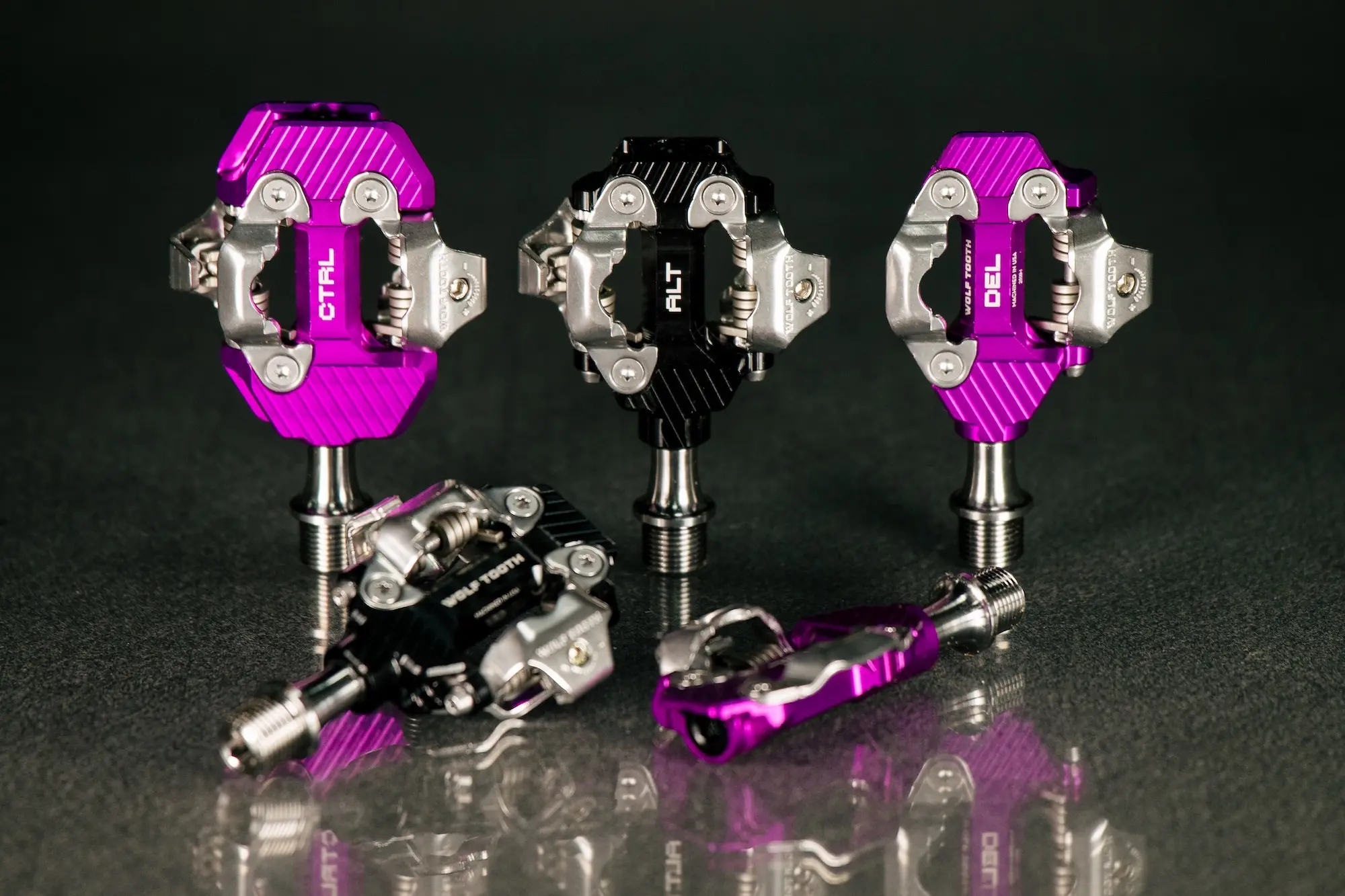 Pedales Wolf Tooth CTRL, ALT y DEL completos