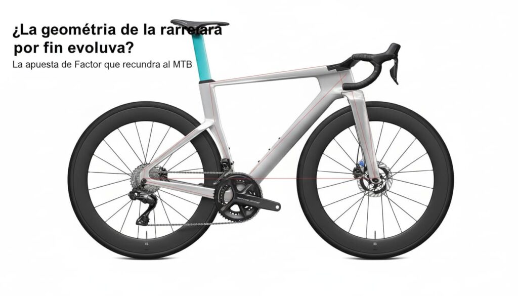 ¿La geometría de la Factor de carretera por fin evoluciona? Factor ha dado estos pasos que recuerdan al MTB