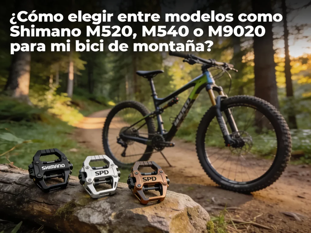 Como elegir entre modelos como Shimano M520 M540 o M9020 para mi bici de montana